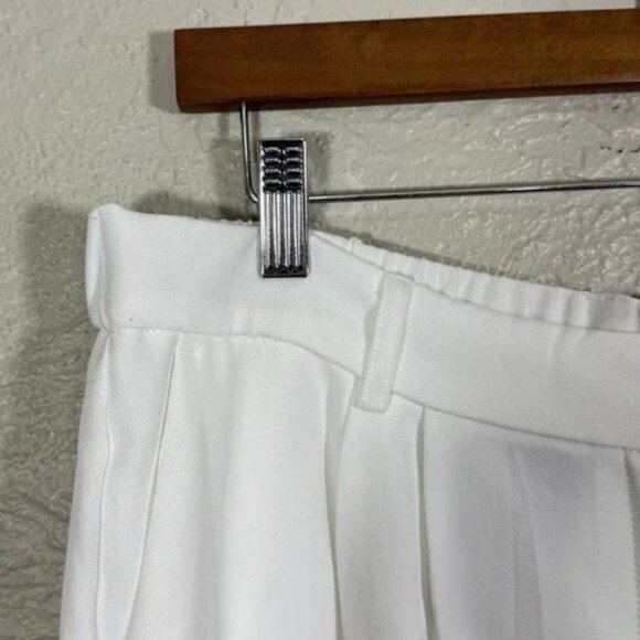 Emerson Lang white wide leg pants size M-stretch waist - Picture 6 of 8